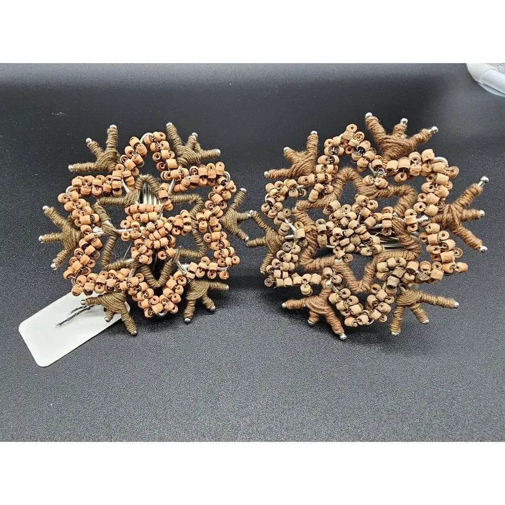 Pair Of Pier One Napkin Rings Boho Style‎